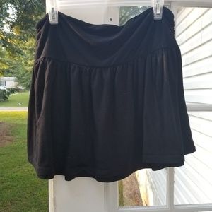 Black mini skirt